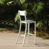 Curved Light Gray Patio Outdoor Chair