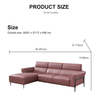 3 Seater First Leather Small Sofa