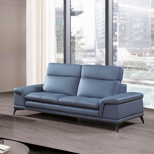foldable blue recliner sofa