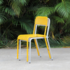 Stackable Yellow Old Patio Outdoor Chair