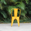 Yellow Dining Outdoor Chair without Armrest