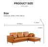  Modern L Shape Corner Italian Lounge Furniture Sofa for Home Livingroom Sofa