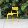 Stackable Yellow Old Patio Outdoor Chair