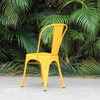 Yellow Dining Outdoor Chair without Armrest