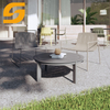 oval white coffee Outdoor table