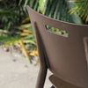 Small Taupe Patio Outdoor Chair