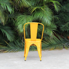 Yellow Dining Outdoor Chair without Armrest