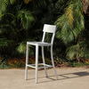 Curved Light Gray Patio Outdoor Chair